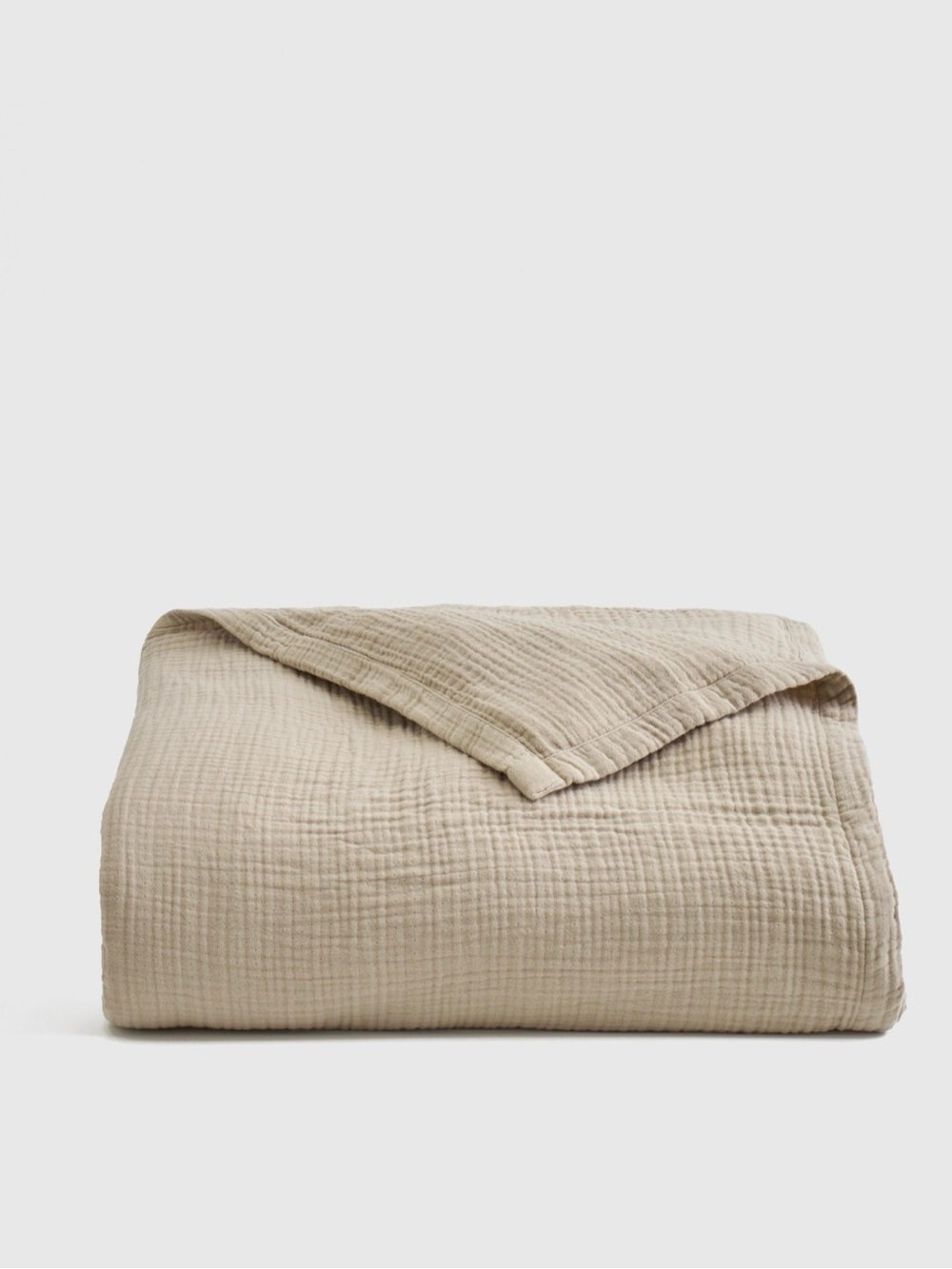 Organic Airy Gauze Blanket, Full/Queen in Dune